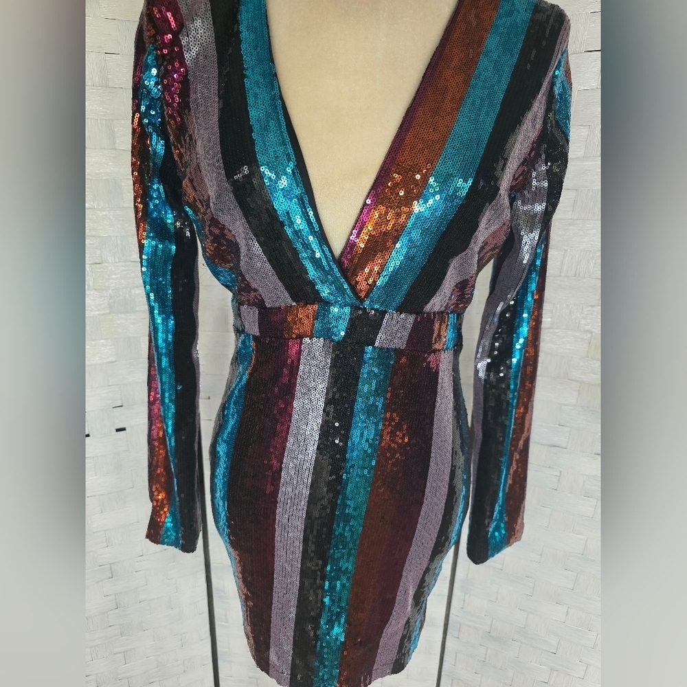 PINK OWL  Sequin Striped Dress - Picture 8 of 8